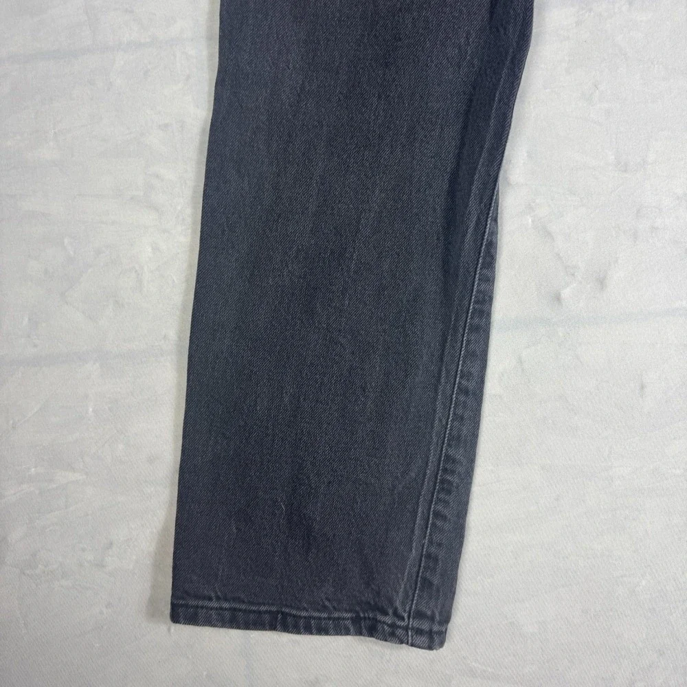 Aeropostale Womens Ankle Jeans Dark Gray Denim Mid-Rise Straight Leg‎ 6 Regular